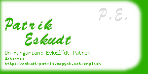 patrik eskudt business card